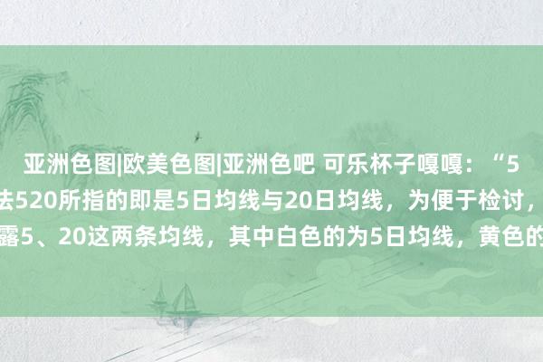 亚洲色图|欧美色图|亚洲色吧 可乐杯子嘎嘎：“520”短线高收效用买入法520所指的即是5日均线与20日均线，为便于检讨，底下的图片仅透露5、20这两条均线，其中白色的为5日均线，黄色的为20日均线。具体的操作圭表如下：第一...
