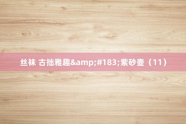 丝袜 古拙雅趣&#183;紫砂壶（11）